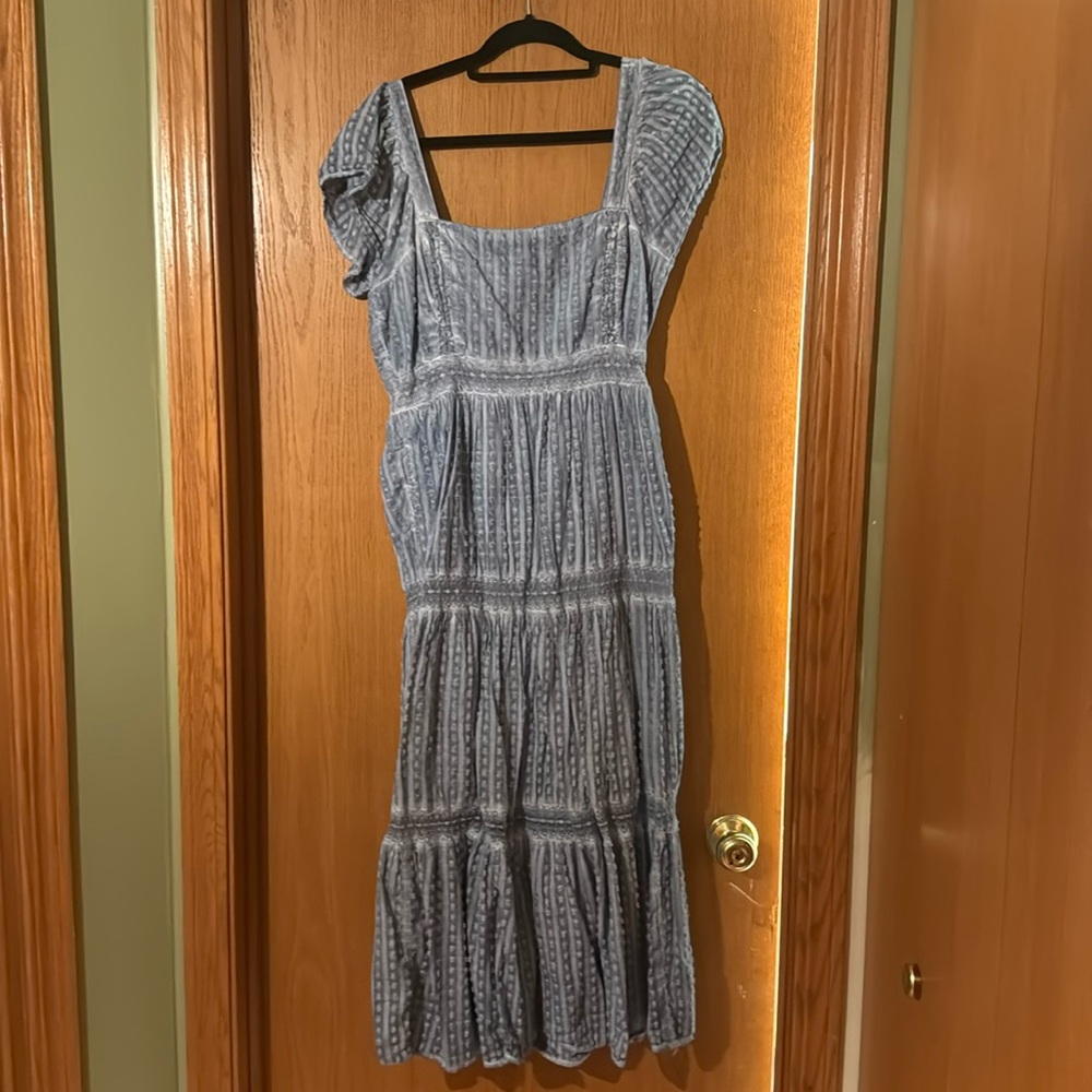Faded Blue Maxi Dress